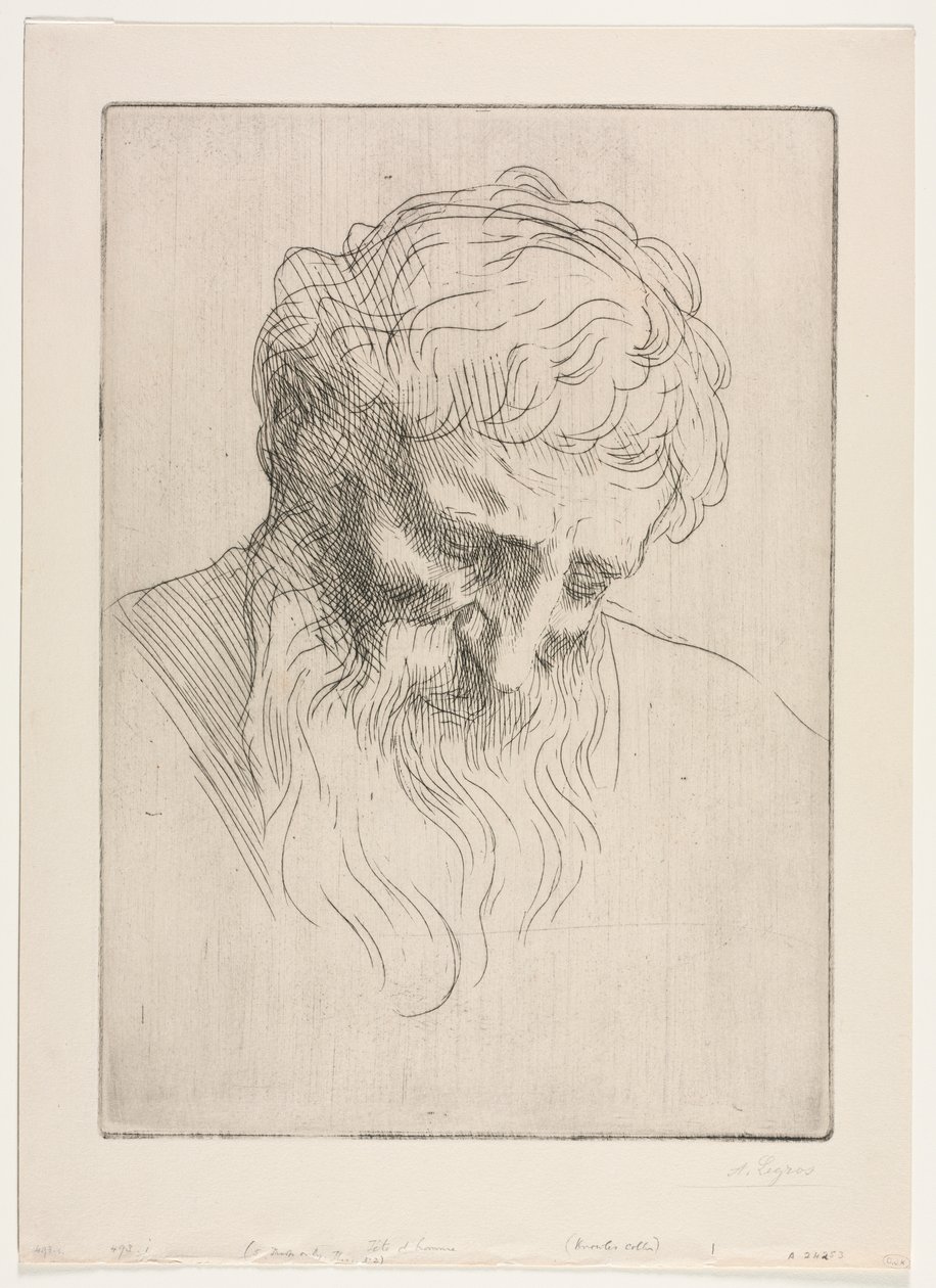 人头 作者 阿方斯·莱格罗斯（Alphonse Legros）