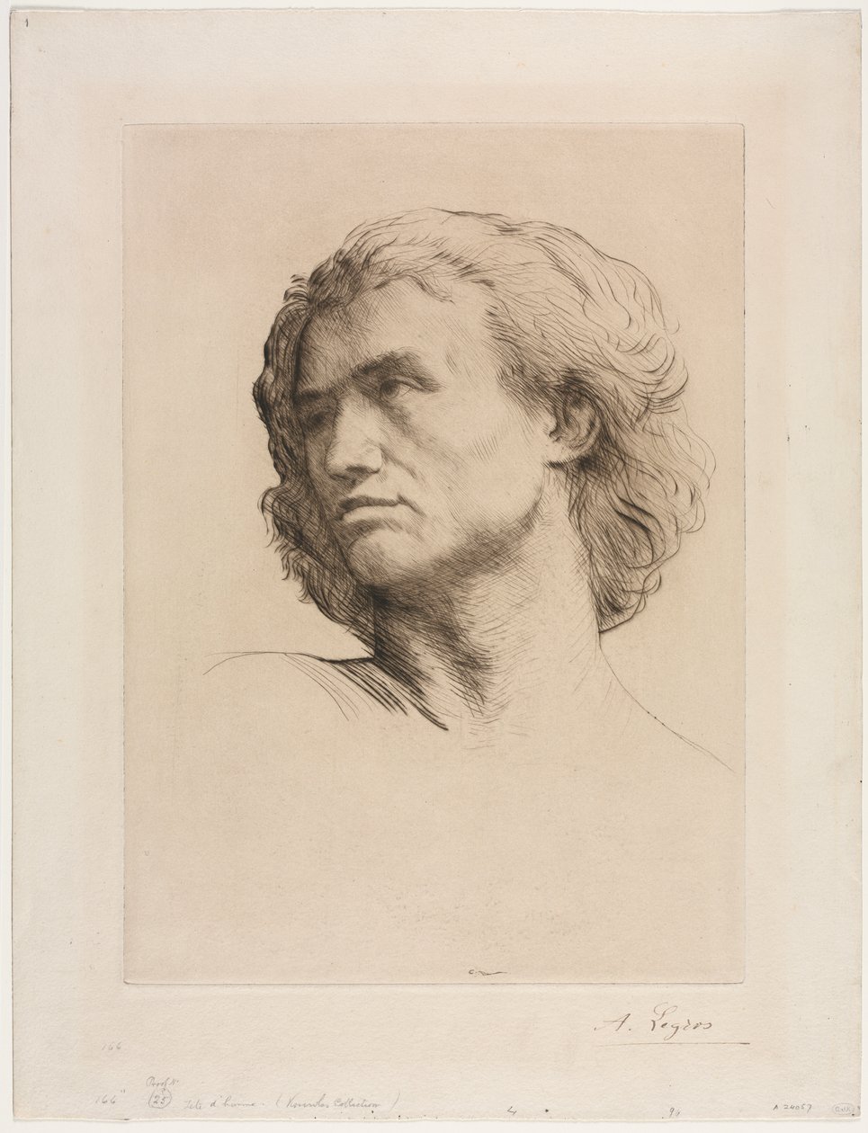 人头 作者 阿方斯·莱格罗斯（Alphonse Legros）