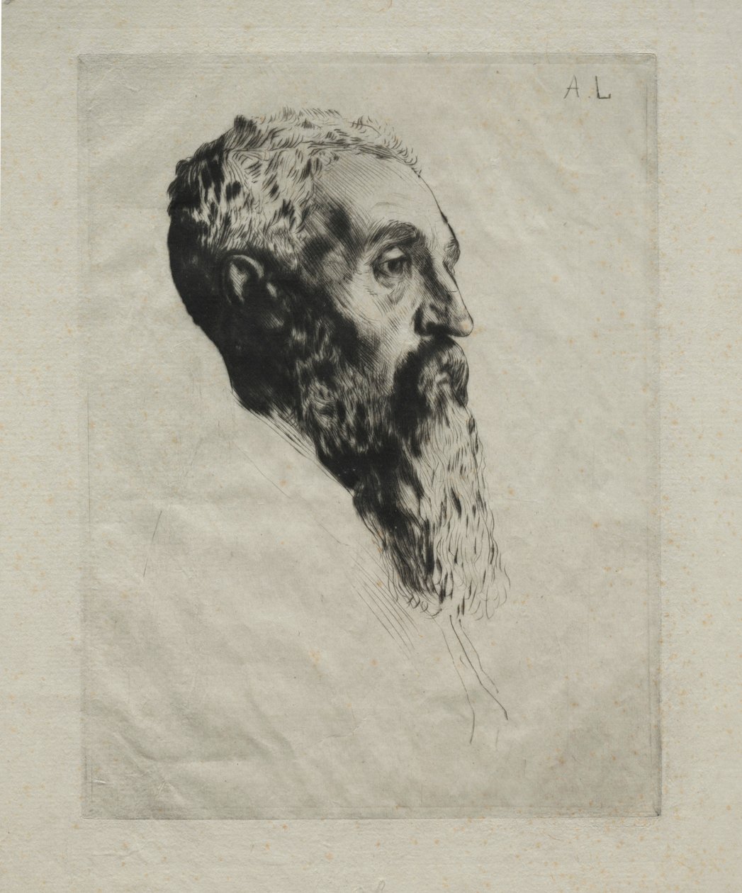模型负责人。 作者 阿方斯·莱格罗斯（Alphonse Legros）