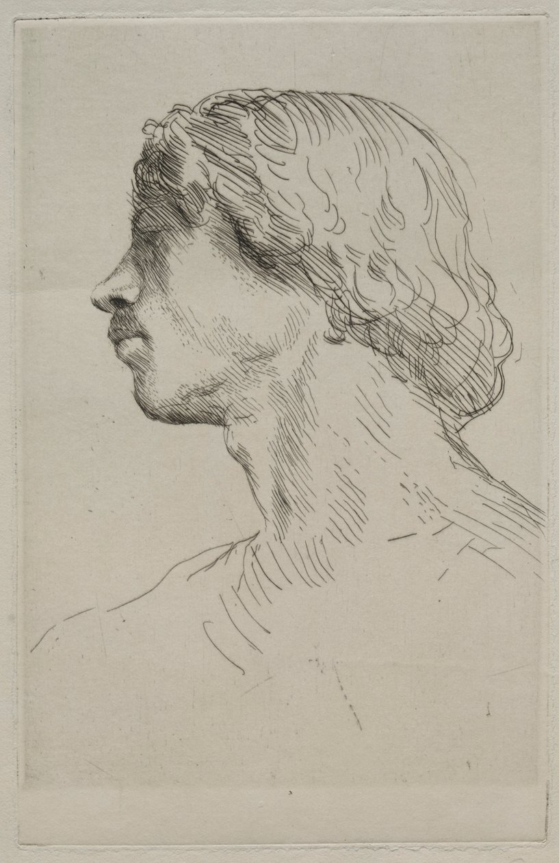 模型负责人。 作者 阿方斯·莱格罗斯（Alphonse Legros）