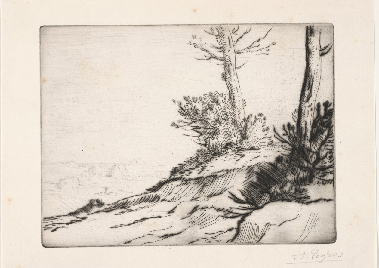 刷山。 作者 阿方斯·莱格罗斯（Alphonse Legros）