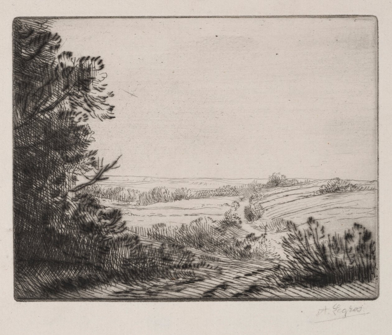 景观。 作者 阿方斯·莱格罗斯（Alphonse Legros）