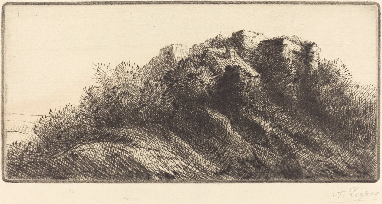 景观设计。 作者 阿方斯·莱格罗斯（Alphonse Legros）