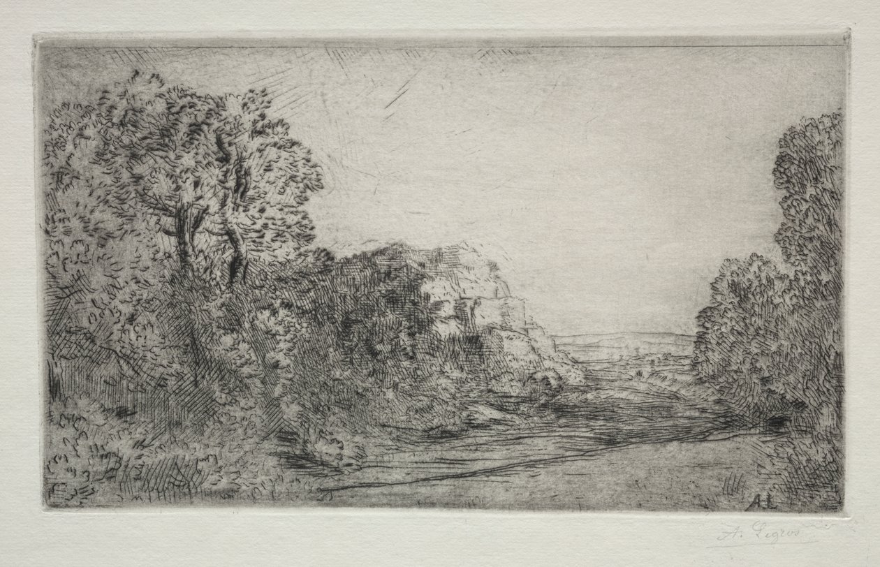 风景  日出 作者 阿方斯·莱格罗斯（Alphonse Legros）