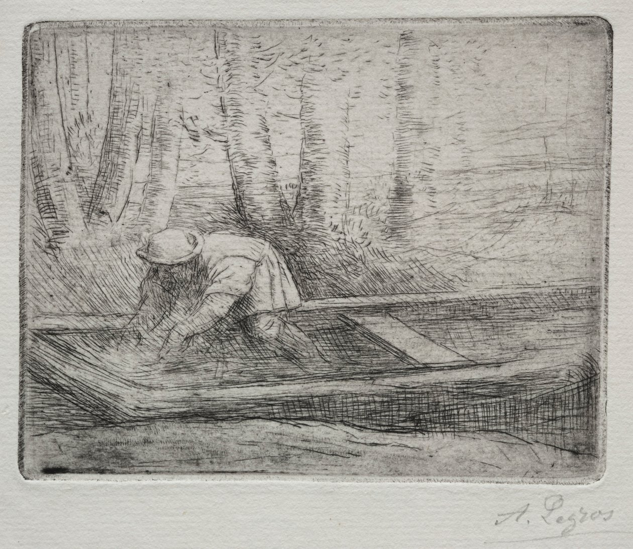 平底锅里的男人。 作者 阿方斯·莱格罗斯（Alphonse Legros）