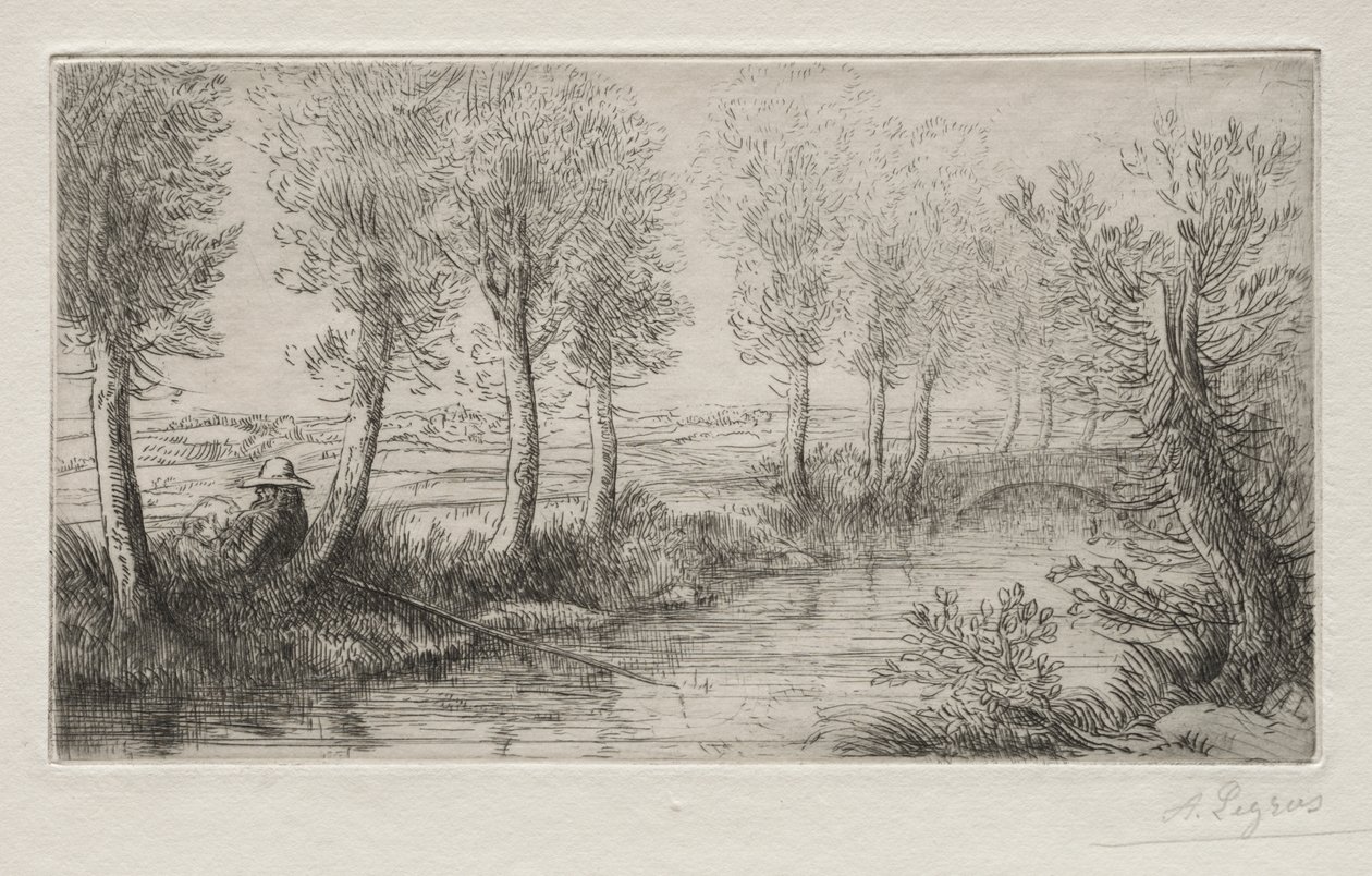 磨坊附近 作者 阿方斯·莱格罗斯（Alphonse Legros）