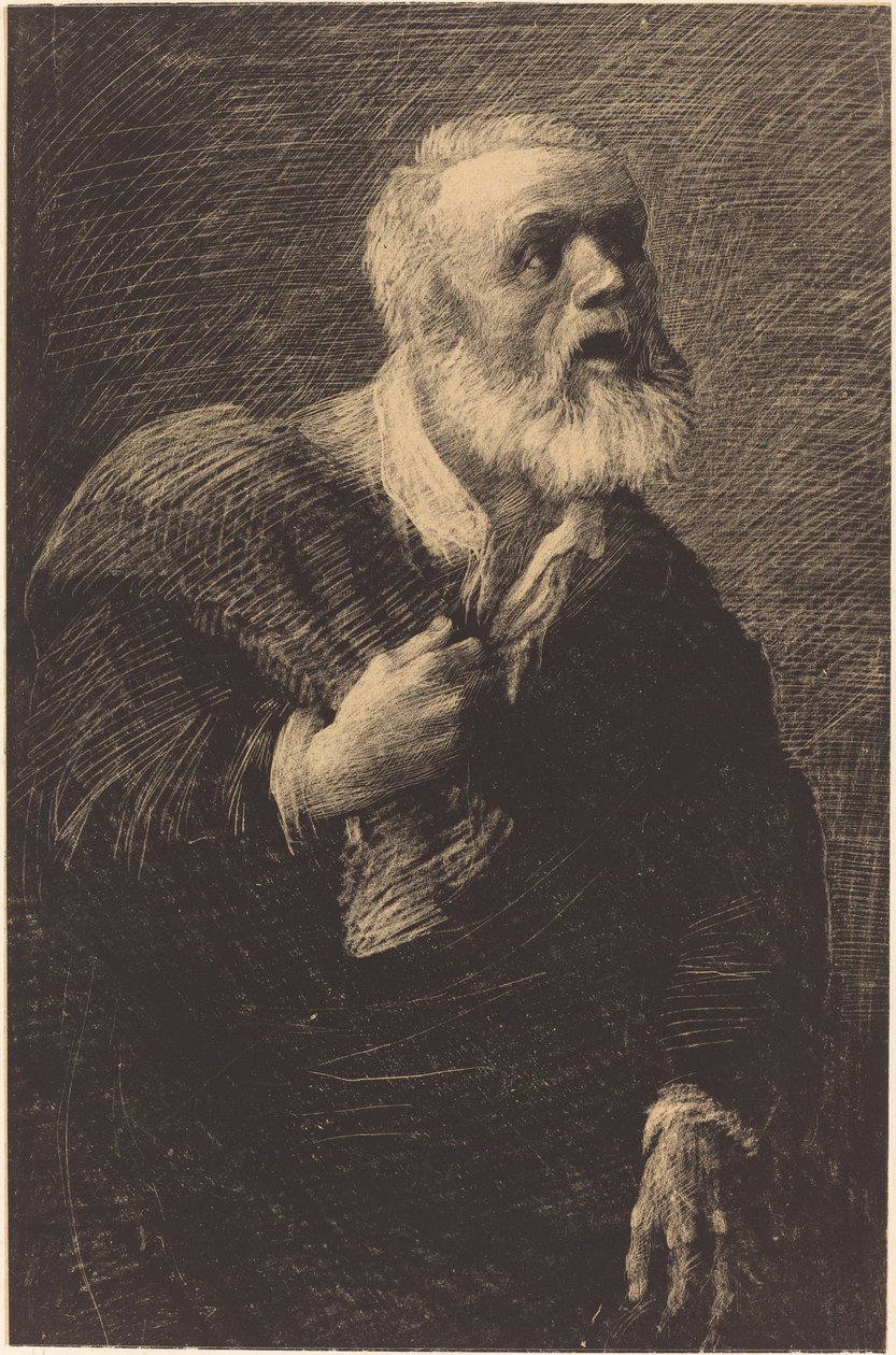 夜报 作者 阿方斯·莱格罗斯（Alphonse Legros）