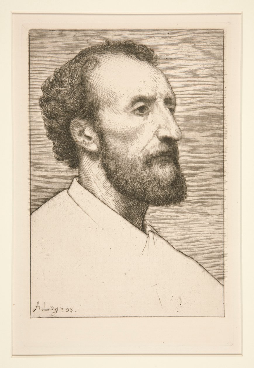 儒勒-达卢肖像 作者 阿方斯·莱格罗斯（Alphonse Legros）