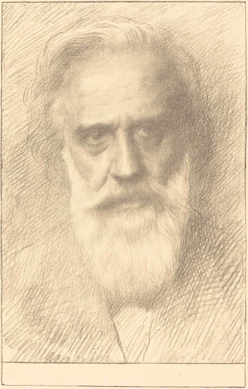 自画像 作者 阿方斯·莱格罗斯（Alphonse Legros）