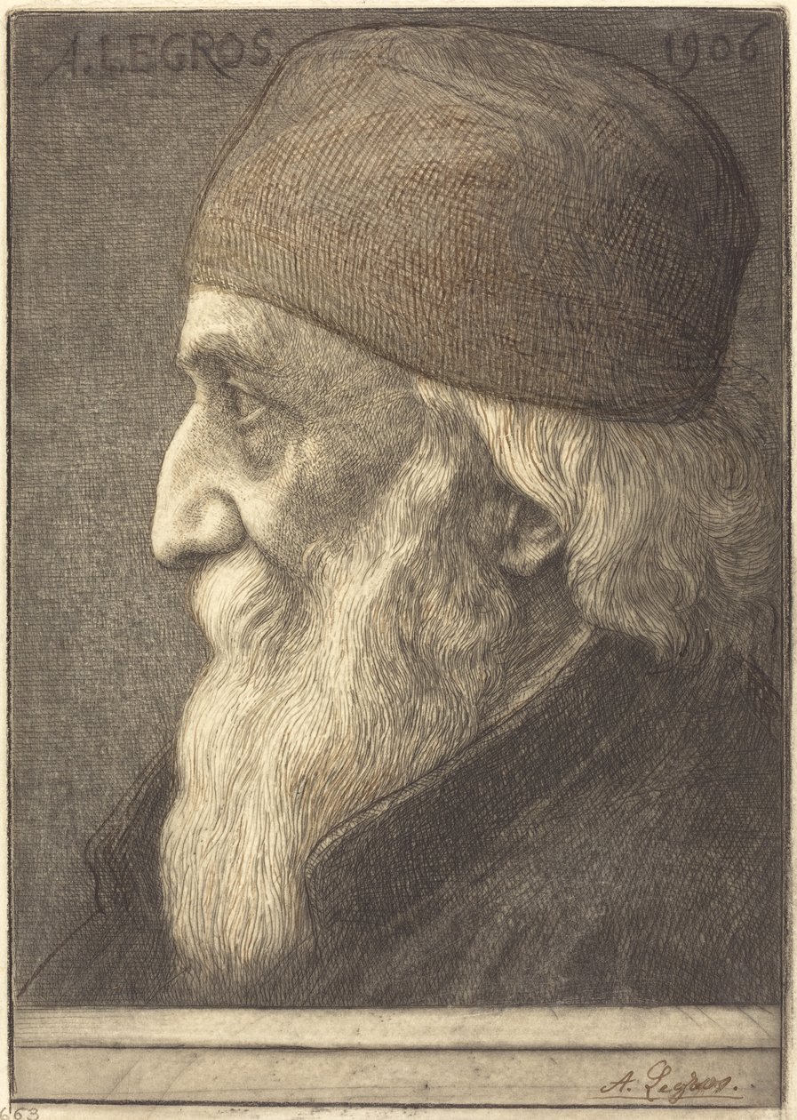 自画像》，第13版 作者 阿方斯·莱格罗斯（Alphonse Legros）