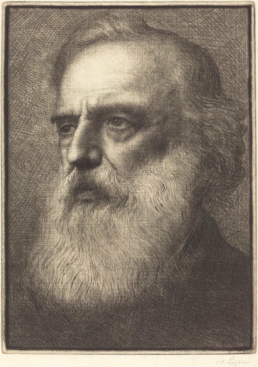 自画像》，第4版。 作者 阿方斯·莱格罗斯（Alphonse Legros）