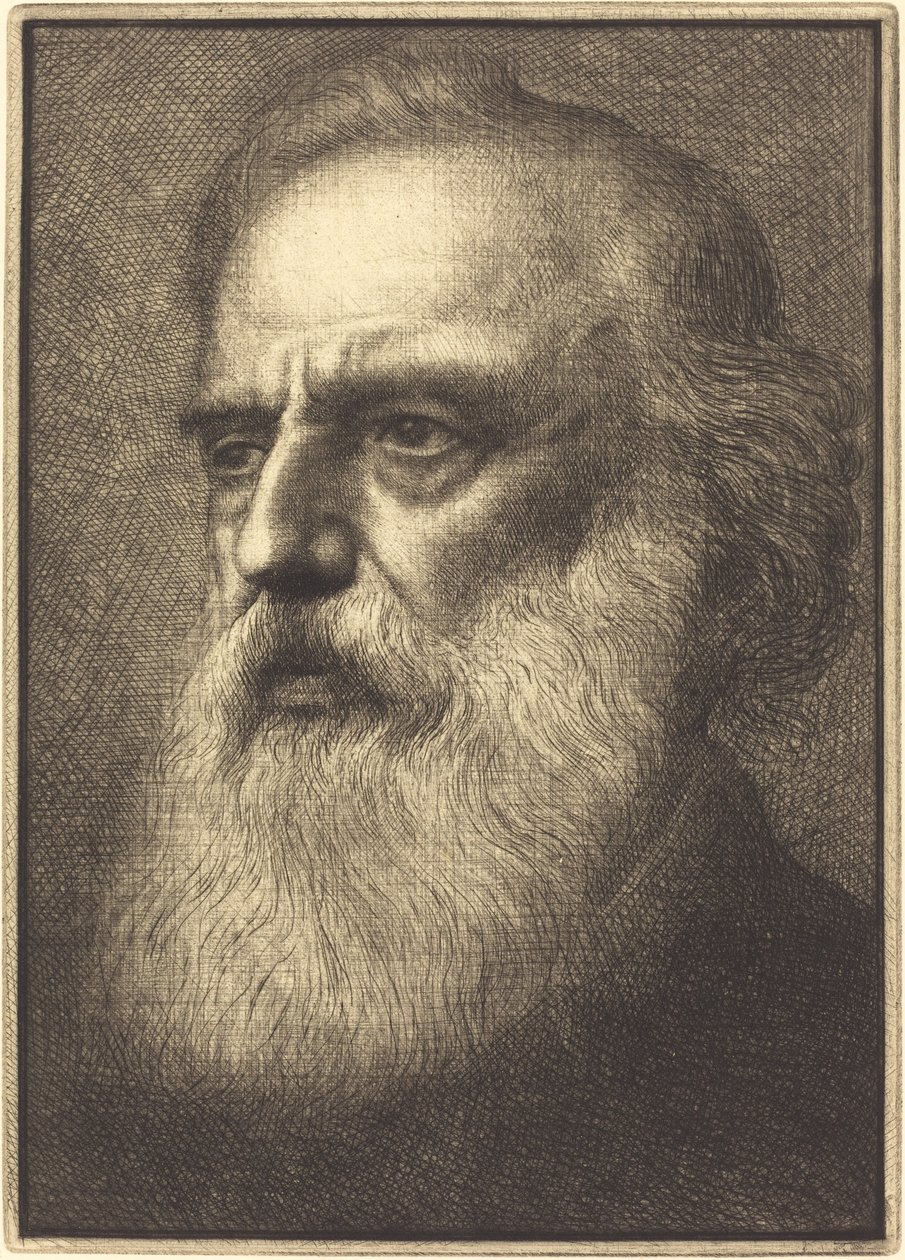 自画像》，第4版 作者 阿方斯·莱格罗斯（Alphonse Legros）