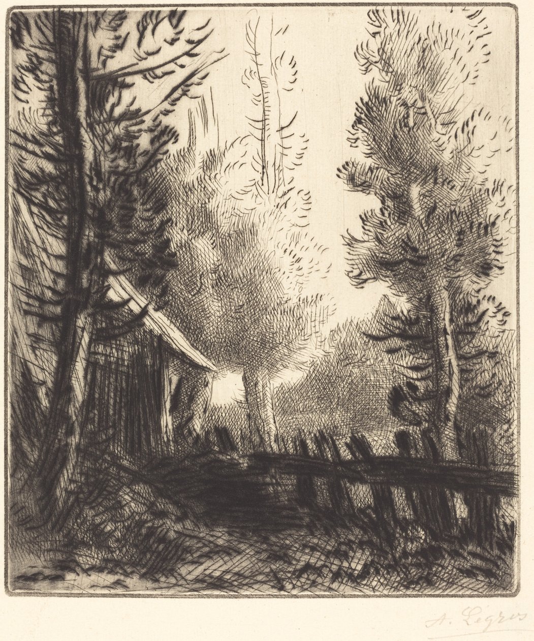 机库 作者 阿方斯·莱格罗斯（Alphonse Legros）