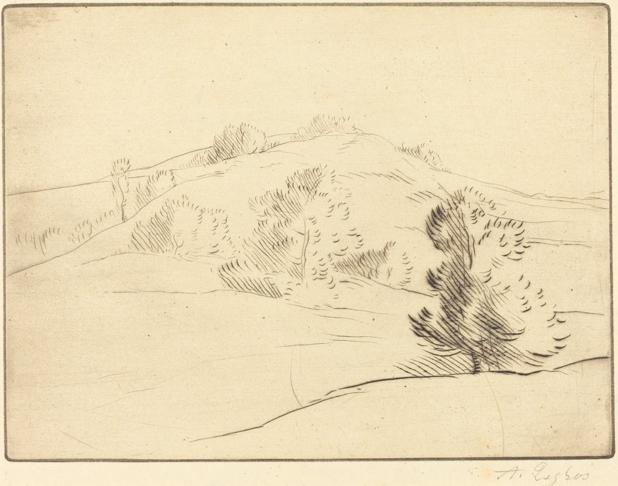小山 作者 阿方斯·莱格罗斯（Alphonse Legros）