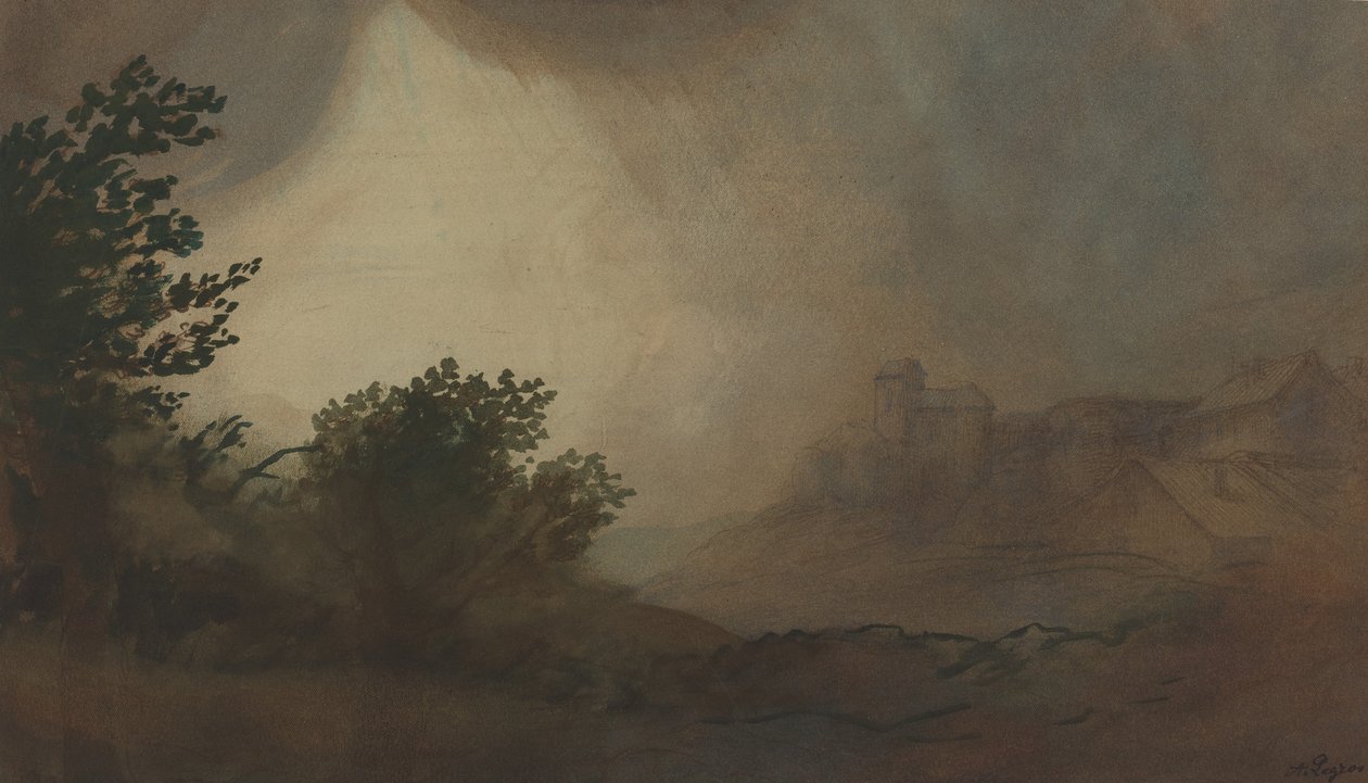 风暴。 作者 阿方斯·莱格罗斯（Alphonse Legros）