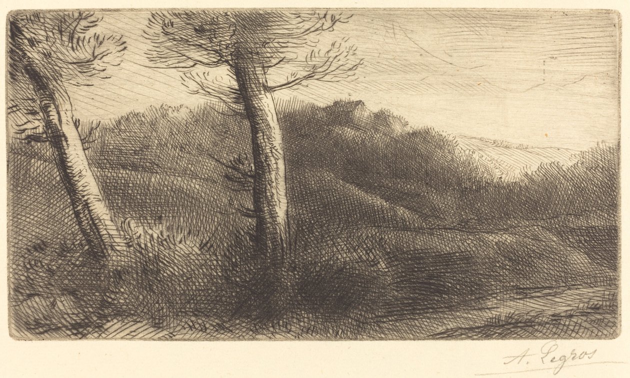 夕阳 作者 阿方斯·莱格罗斯（Alphonse Legros）