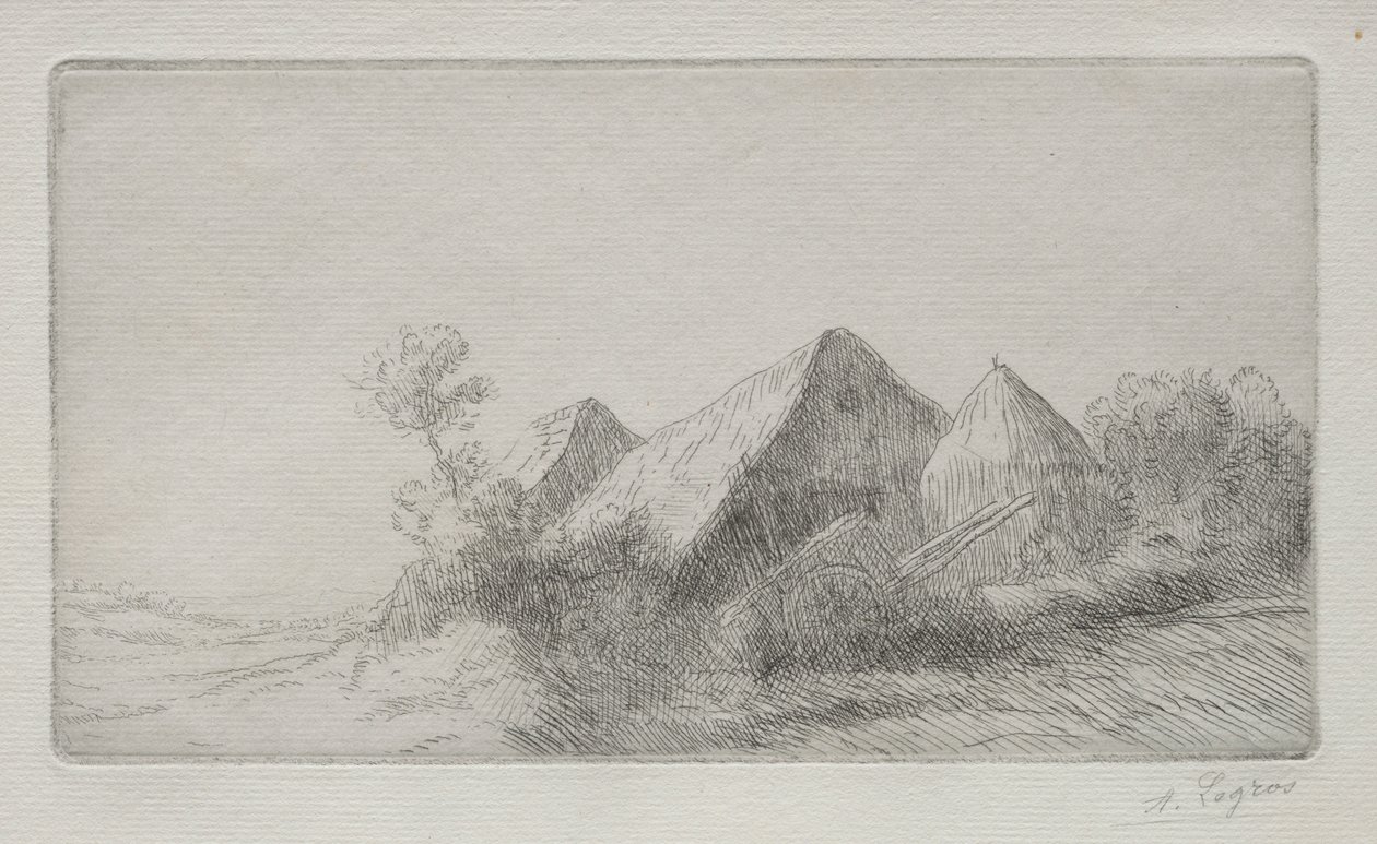购物车棚。 作者 阿方斯·莱格罗斯（Alphonse Legros）