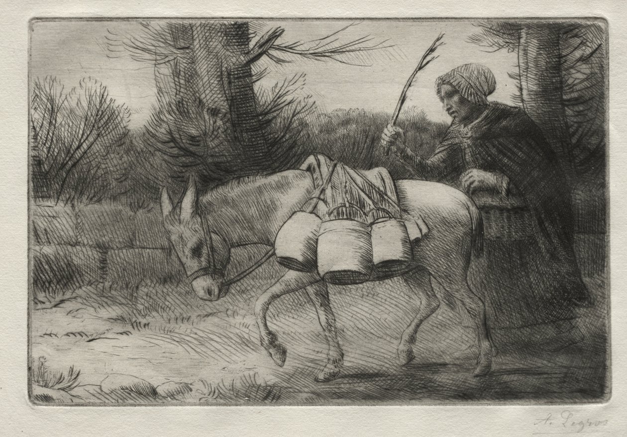 布洛涅的奶妈（第三板） 作者 阿方斯·莱格罗斯（Alphonse Legros）