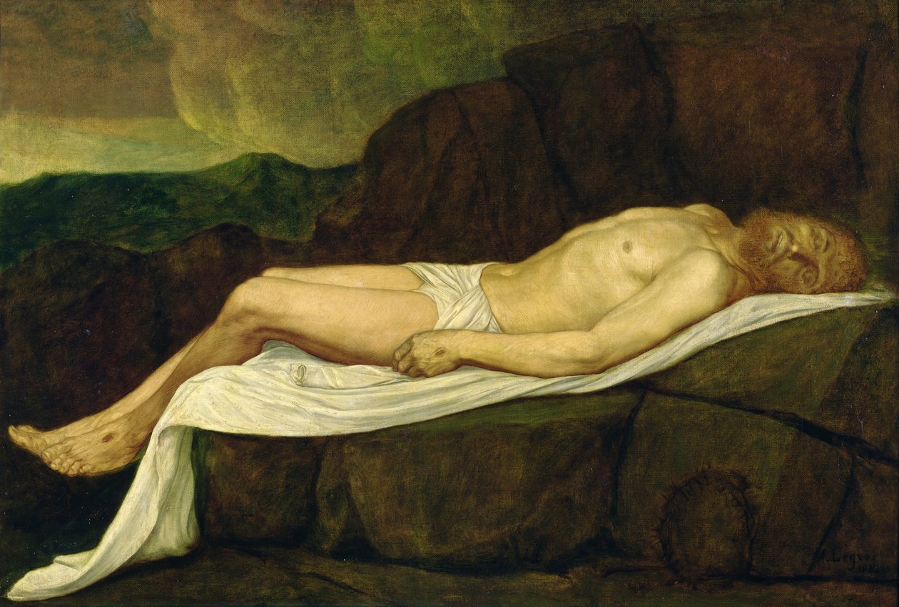 死者基督，1888年 作者 阿方斯·莱格罗斯（Alphonse Legros）