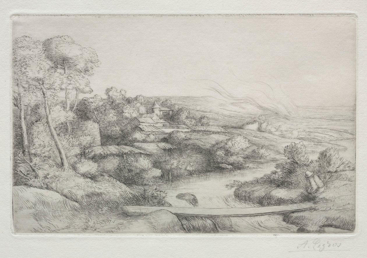 行人天桥门户。 作者 阿方斯·莱格罗斯（Alphonse Legros）