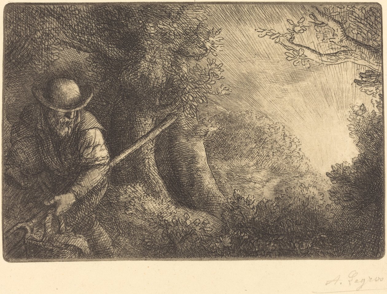 园丁 (Le jardinier) 作者 阿方斯·莱格罗斯（Alphonse Legros）