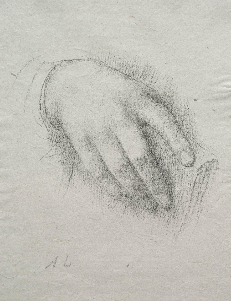 娜拉E.莱格罗斯的手。 作者 阿方斯·莱格罗斯（Alphonse Legros）