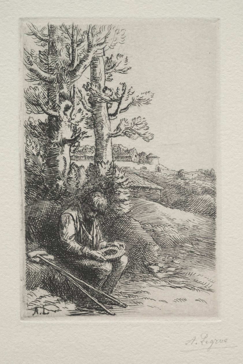 小乞eg。 作者 阿方斯·莱格罗斯（Alphonse Legros）