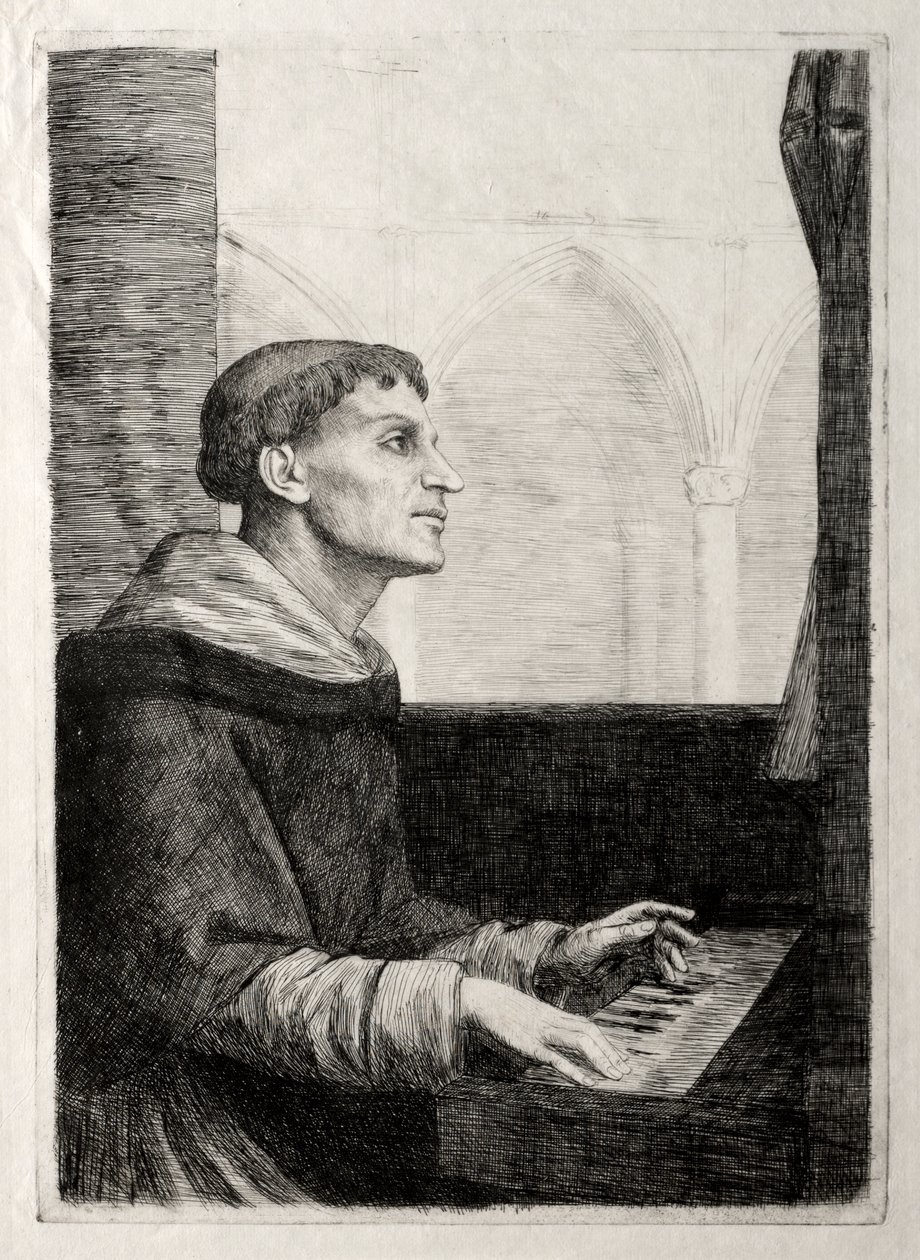 风琴僧 作者 阿方斯·莱格罗斯（Alphonse Legros）