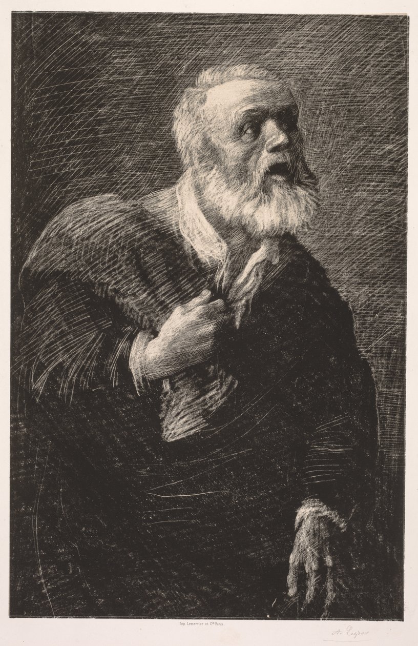 夜惊魂。 作者 阿方斯·莱格罗斯（Alphonse Legros）