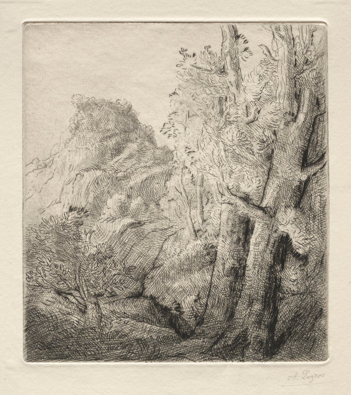 旧城。 作者 阿方斯·莱格罗斯（Alphonse Legros）