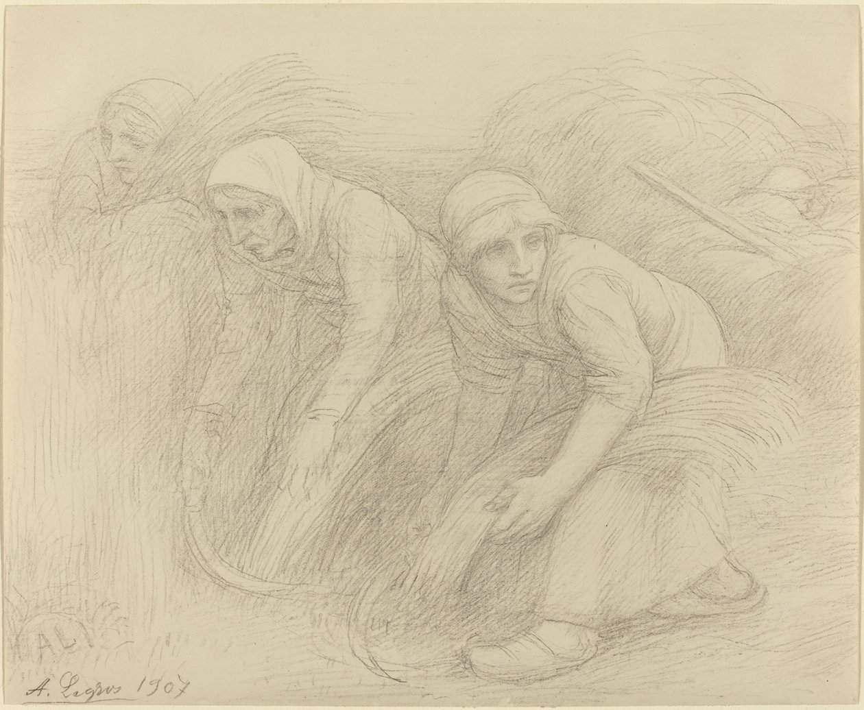 收割者》，1907年。 作者 阿方斯·莱格罗斯（Alphonse Legros）
