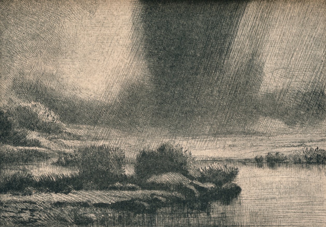 风暴，c1890 作者 阿方斯·莱格罗斯（Alphonse Legros）