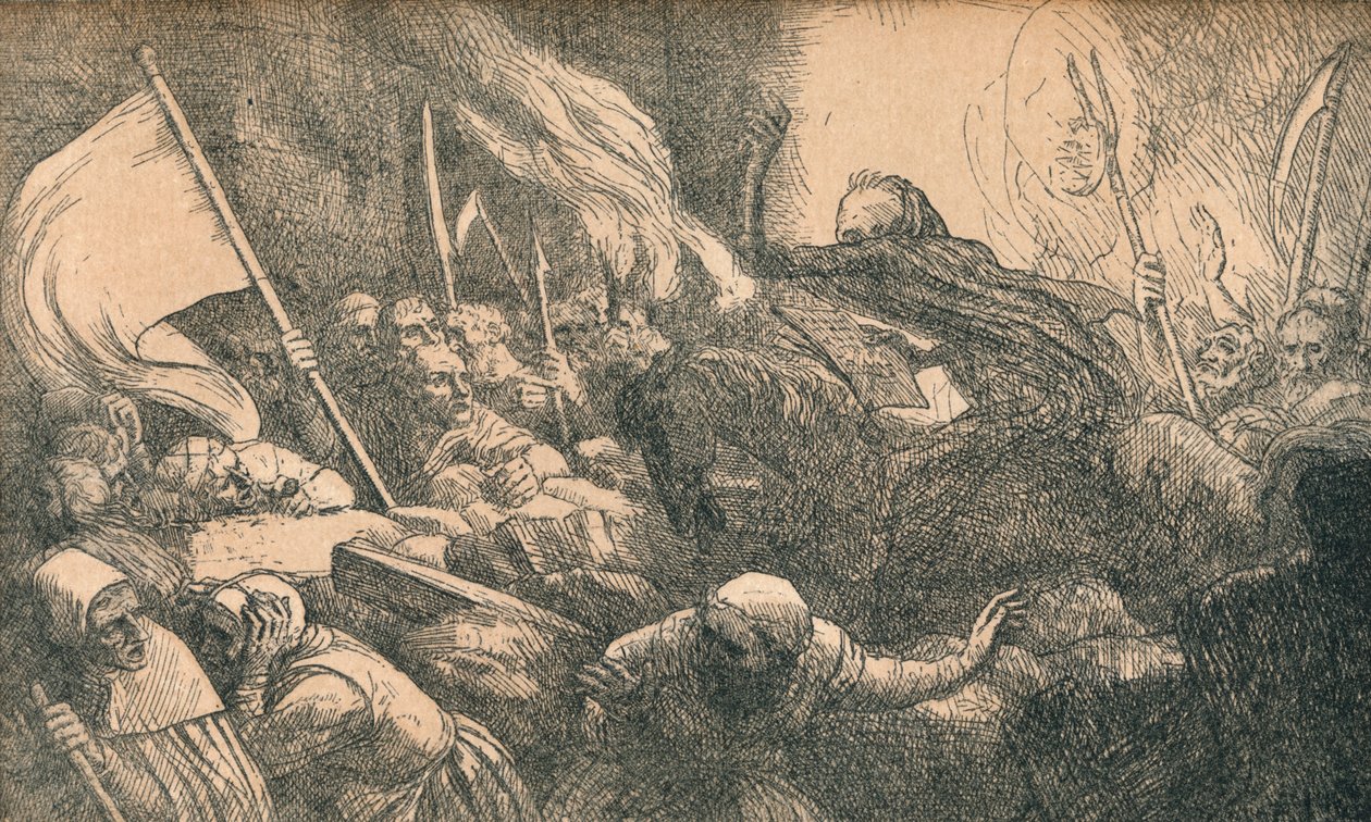 死亡的胜利，宣言，c1885 作者 阿方斯·莱格罗斯（Alphonse Legros）