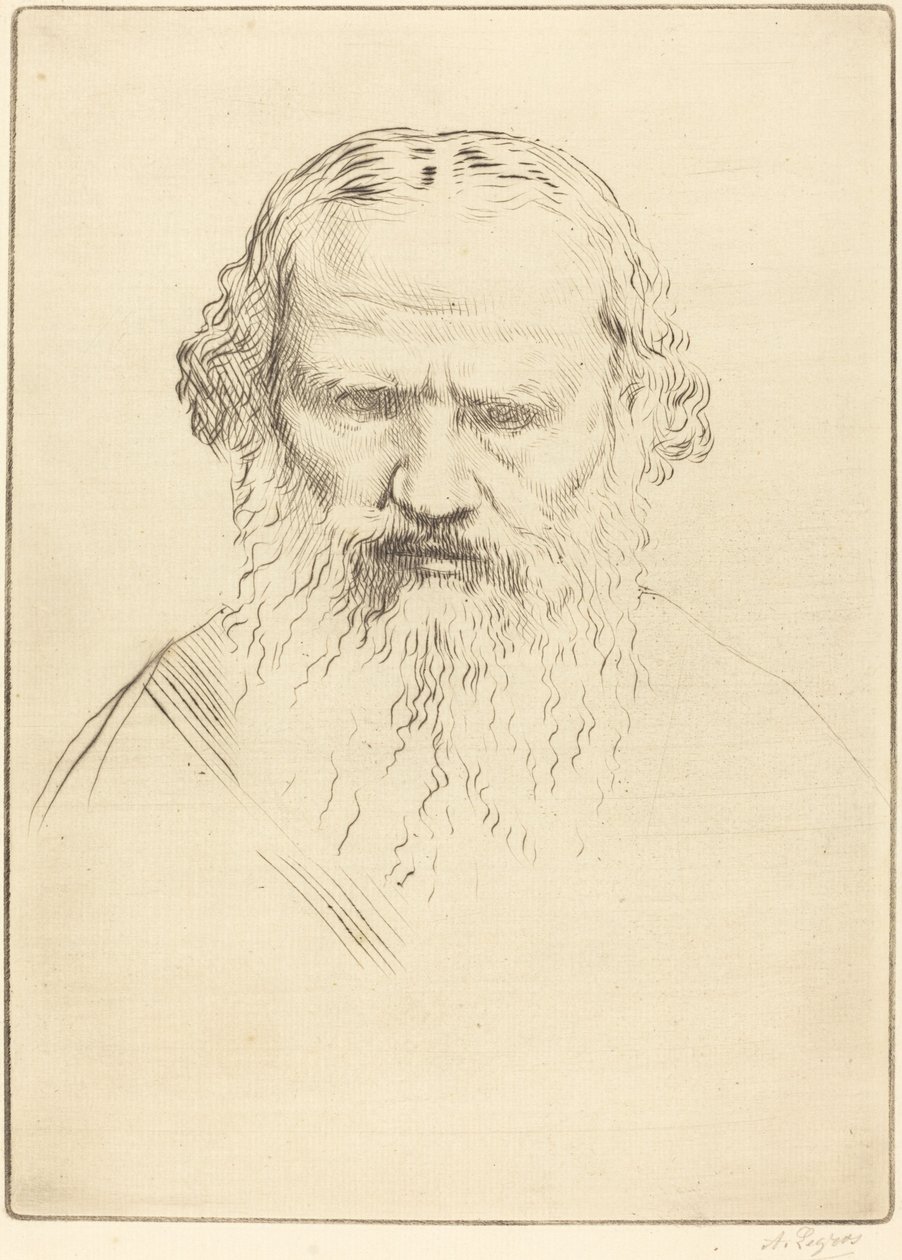 托尔斯泰。 作者 阿方斯·莱格罗斯（Alphonse Legros）