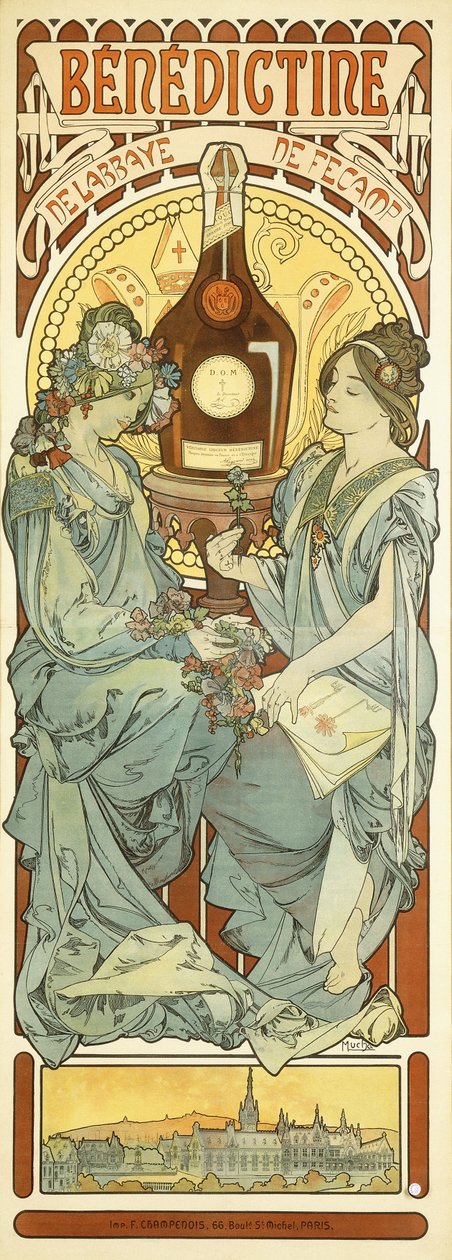 本笃会，1898年 作者 阿方斯·慕夏