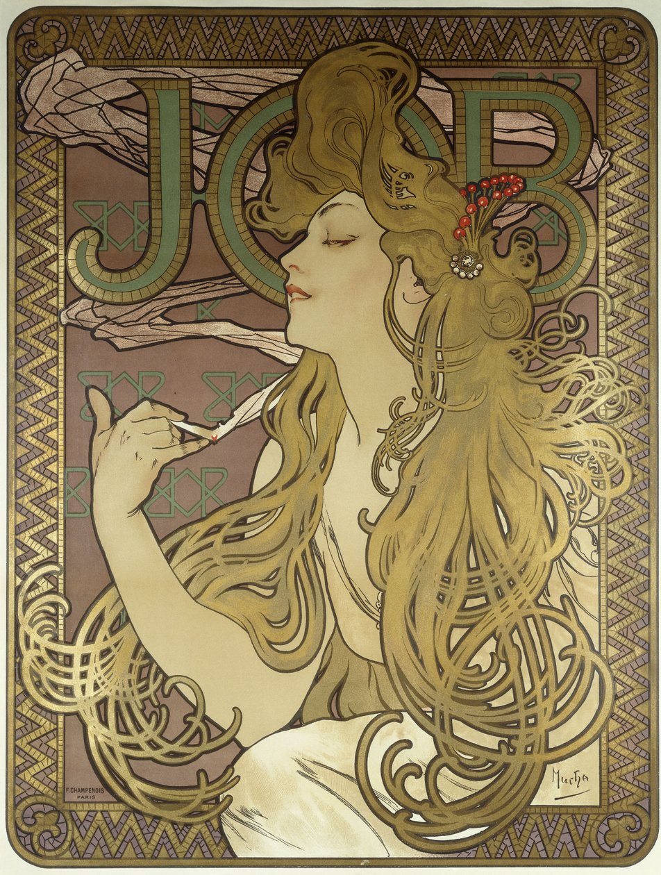 约伯，1896 作者 阿方斯·慕夏