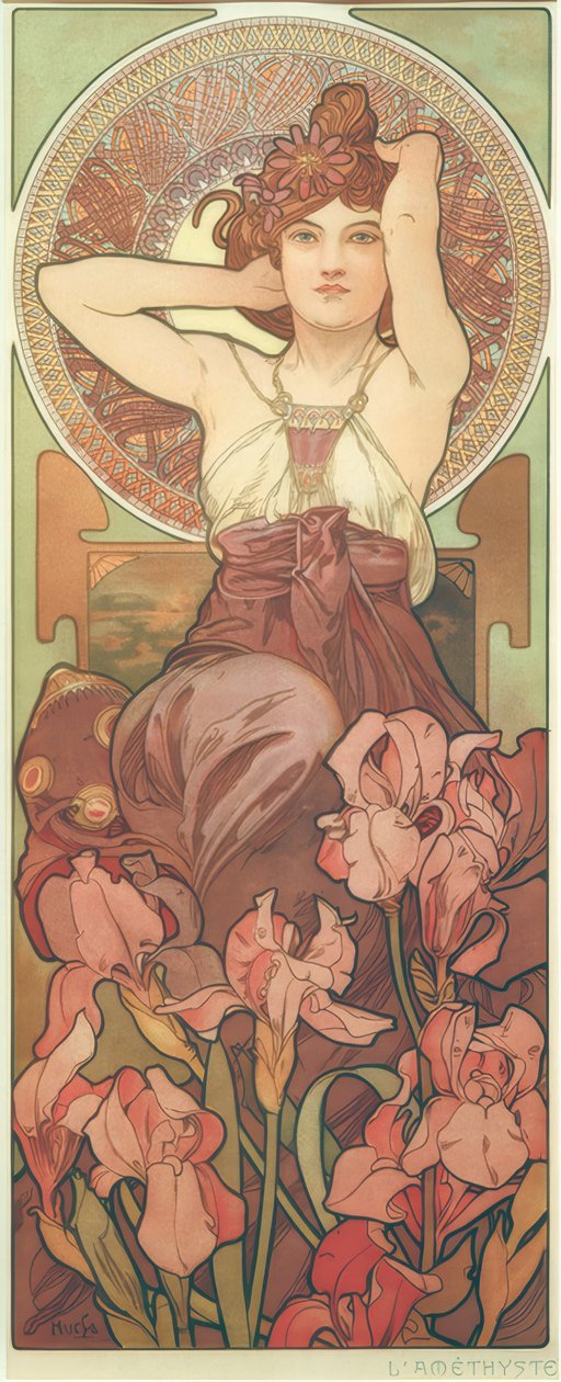 紫晶 作者 阿方斯·慕夏