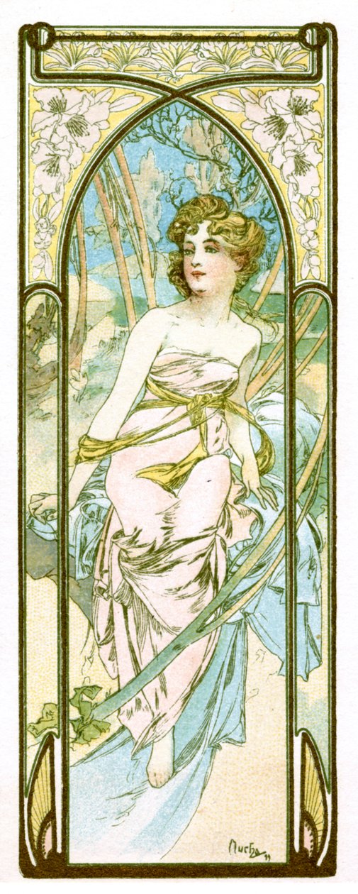 白天的光明》，1899年 作者 阿方斯·慕夏