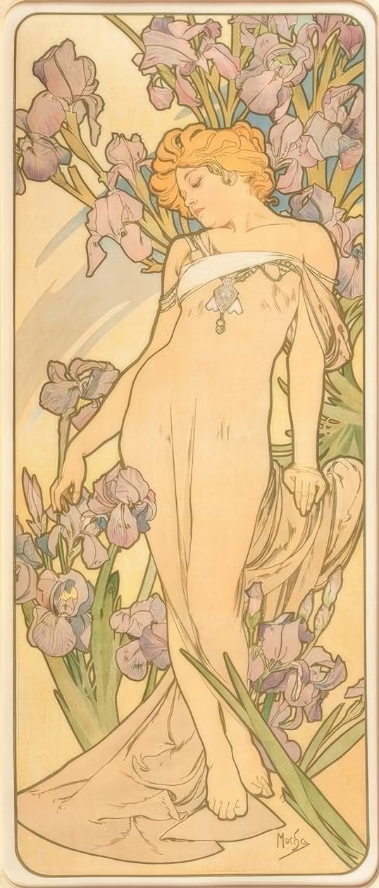 虹膜 作者 阿方斯·慕夏