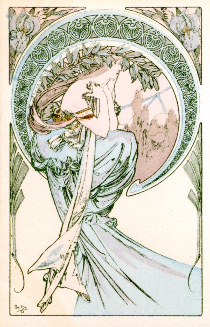 诗歌》，1900年 作者 阿方斯·慕夏