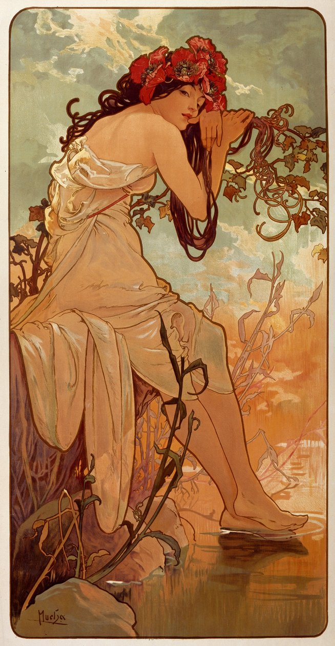 1896年夏天。 作者 阿方斯·慕夏
