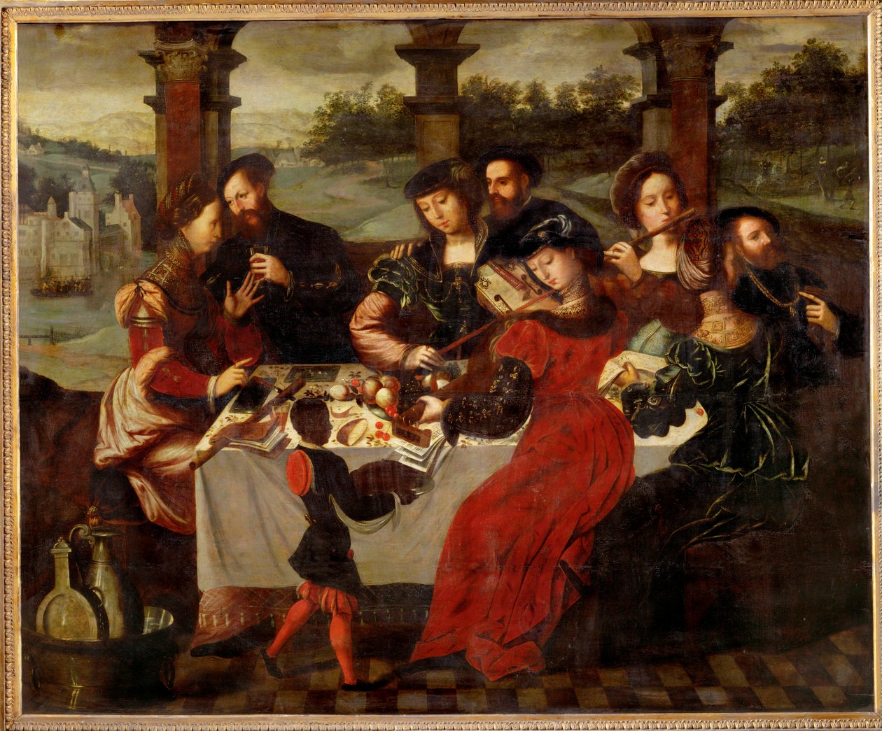 餐后的音乐会 作者 安布罗休斯·本森（Ambrosius Benson）