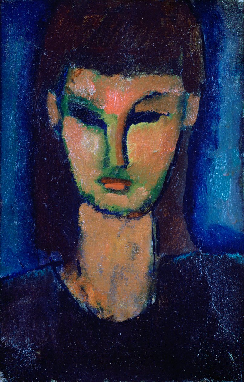 年轻女子，c1910 作者 阿梅代奥·莫迪利亚尼