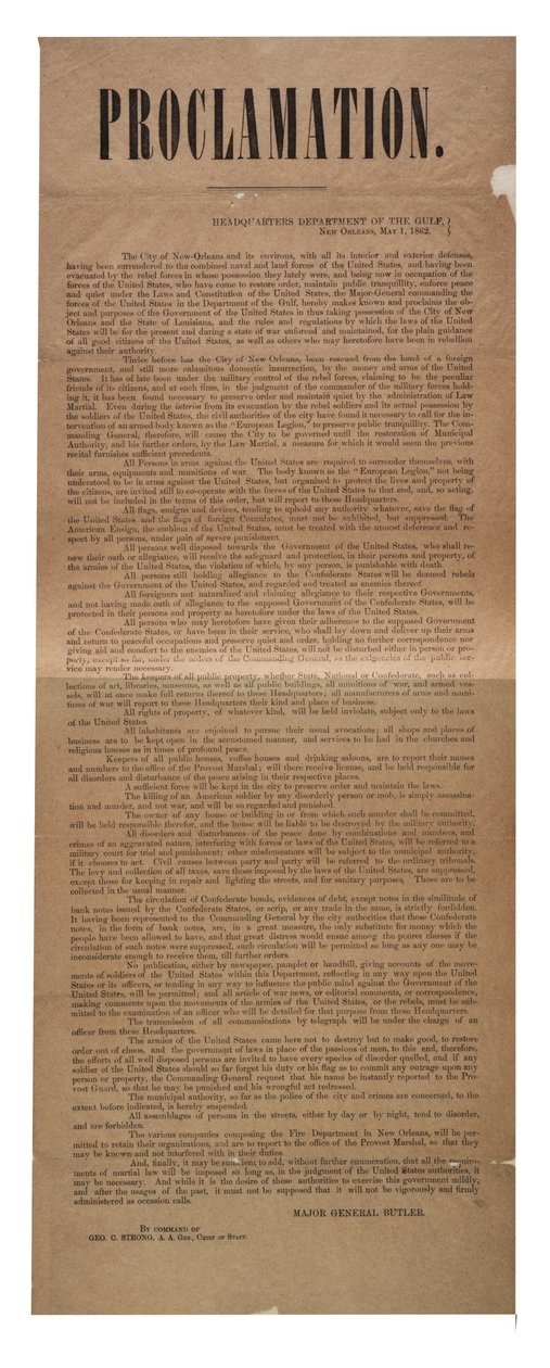 宣言，1862年5月1日 作者 美国学校