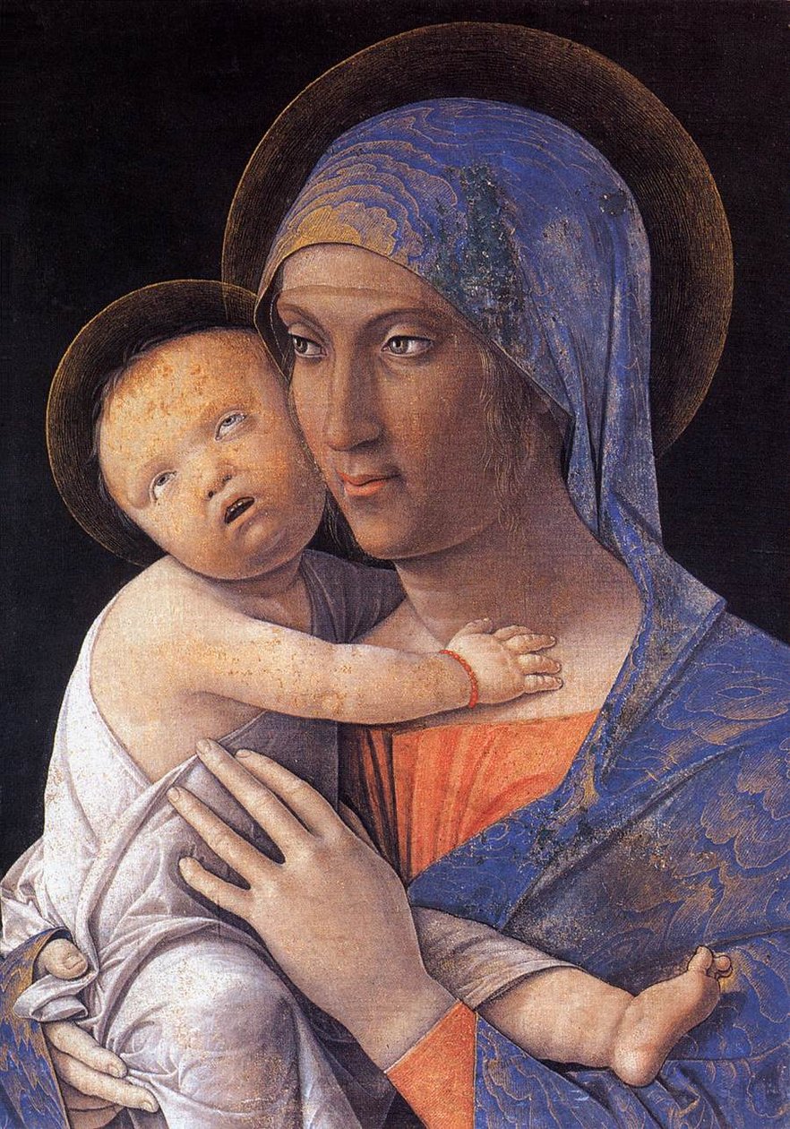 麦当娜和孩子 作者 安德里亚·曼特尼亚（Andrea Mantegna）