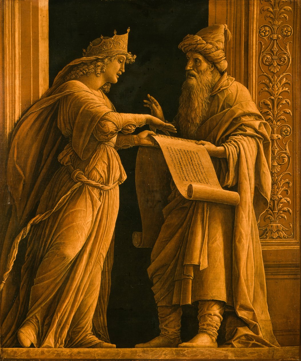 一位茜伯尔和一位先知 作者 安德里亚·曼特尼亚（Andrea Mantegna）