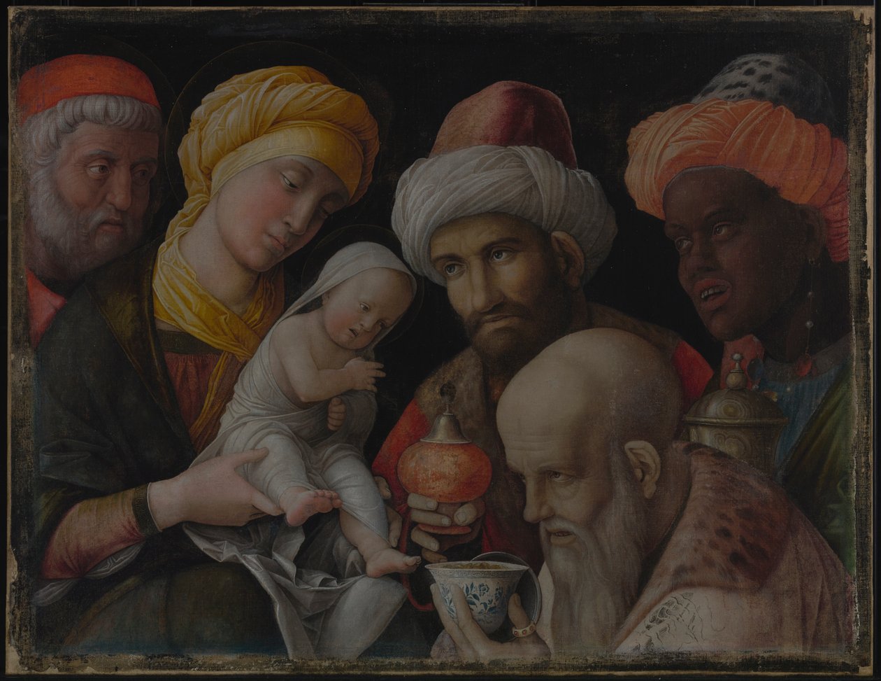 玛吉的崇拜 作者 安德里亚·曼特尼亚（Andrea Mantegna）