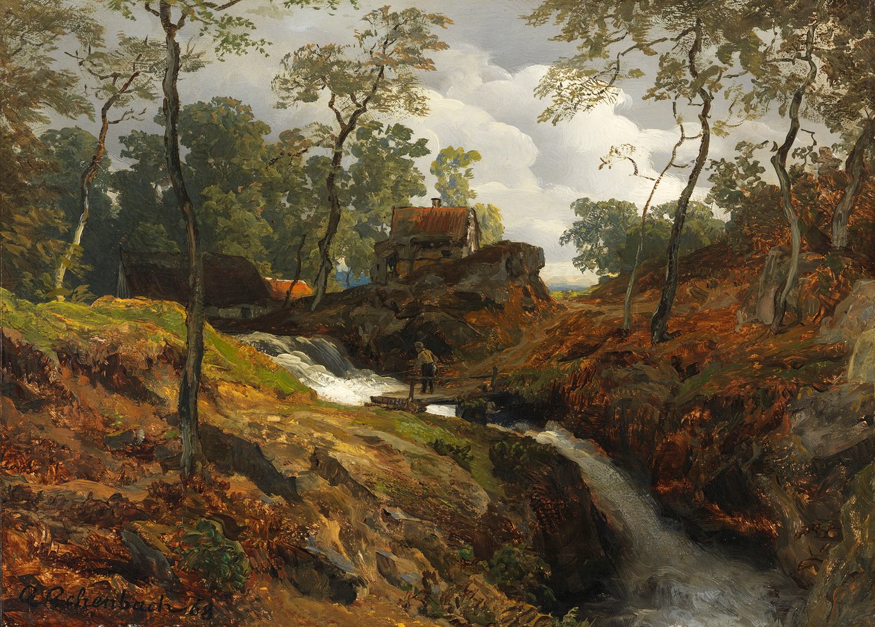 Am Wildbach 作者 安德烈亚斯·阿亨巴赫（Andreas Achenbach）