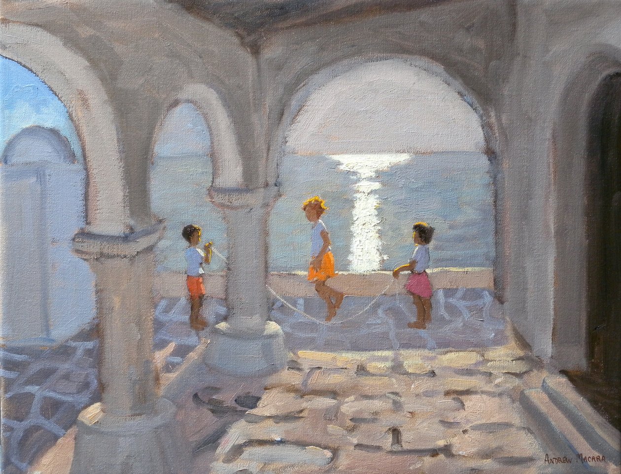 儿童跳绳，希腊群岛，2008年 作者 安德鲁·马卡拉（Andrew Macara）