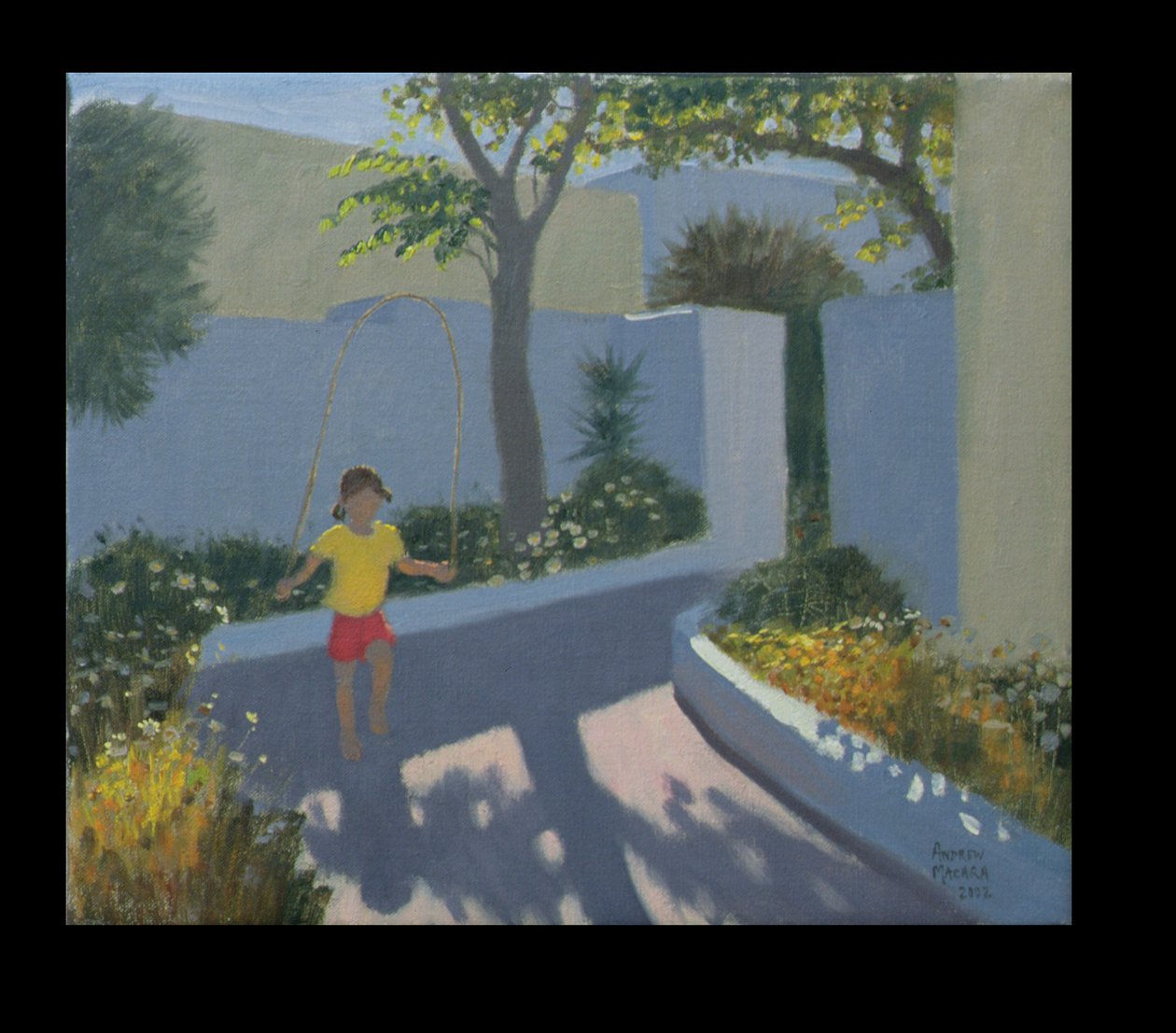 女孩跳过，圣托里尼，2002年 作者 安德鲁·马卡拉（Andrew Macara）